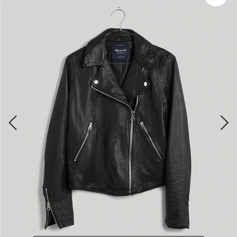 Madewell Washed Leather Motorcycle Jacket - Picture 1 of 1